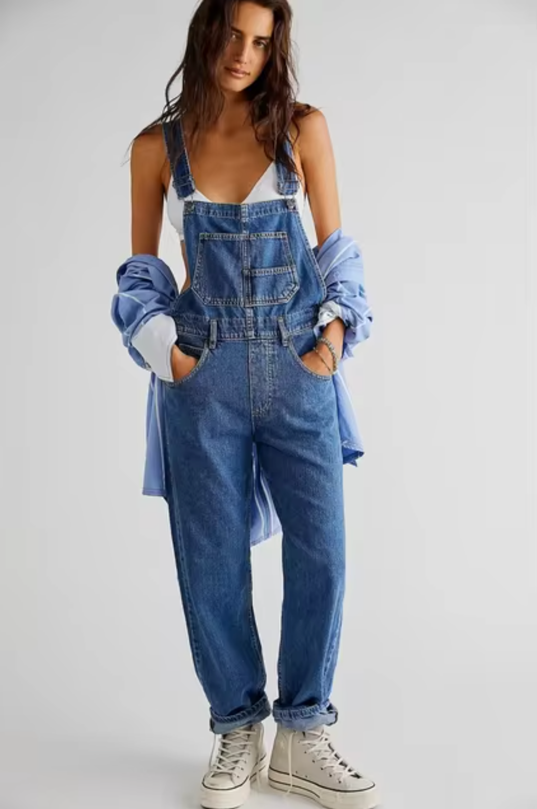 Shaira – Løse denim overalls