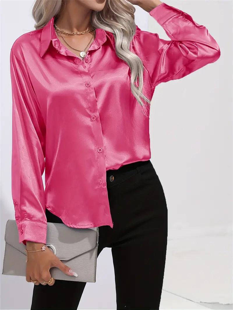 Acacia – Luksus satin bluse