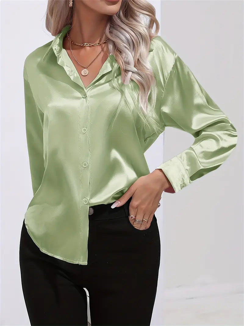 Acacia – Luksus satin bluse