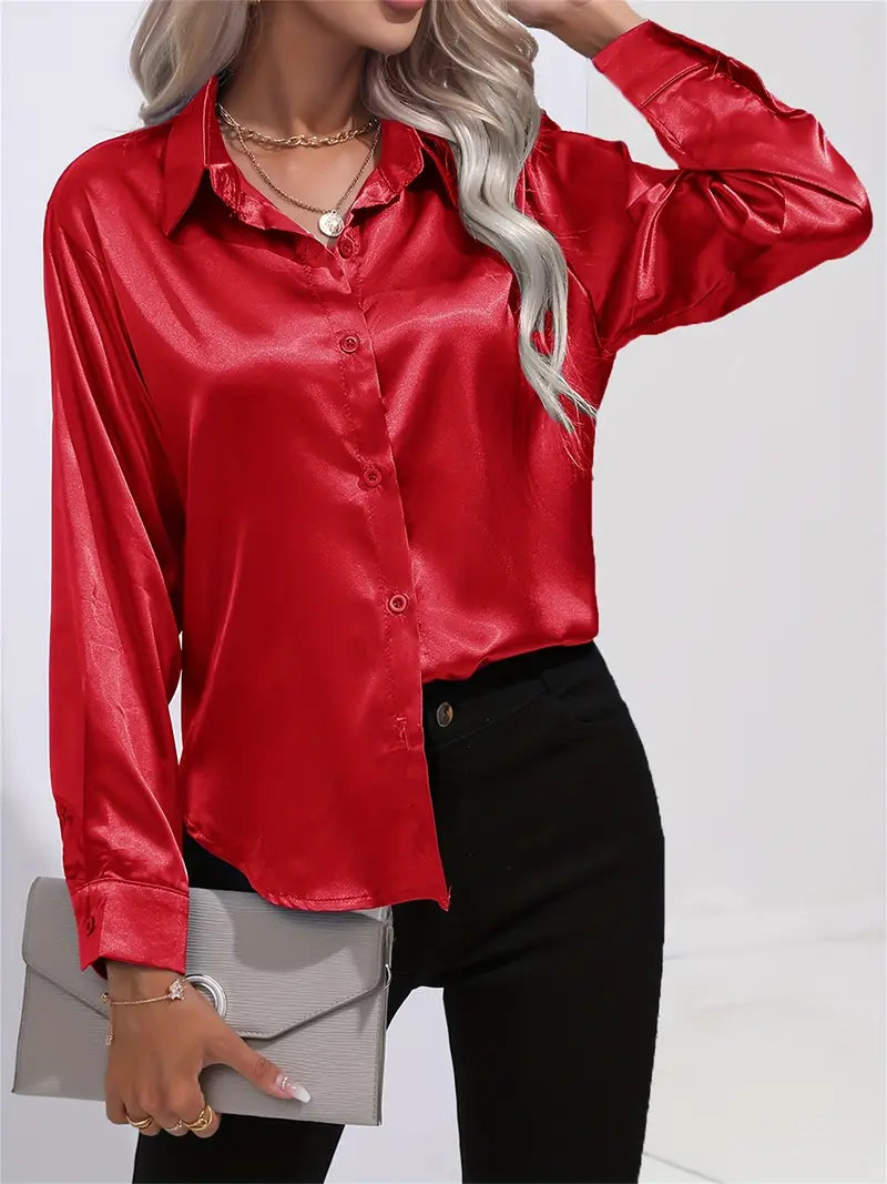 Acacia – Luksus satin bluse