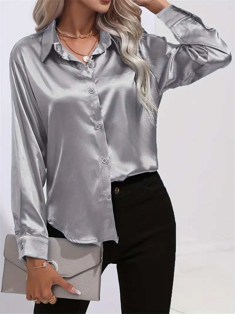 Acacia – Luksus satin bluse