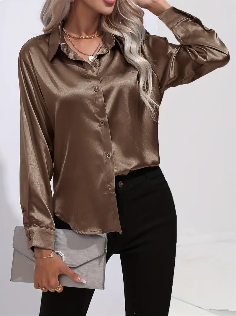 Acacia – Luksus satin bluse