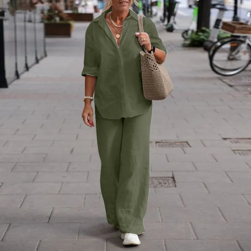 Olive - Casual todelt sæt