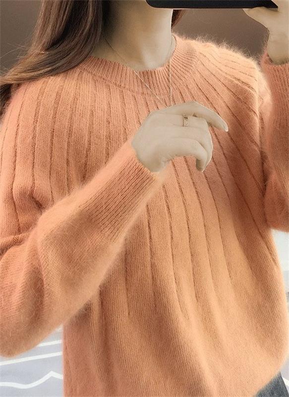 Ania - Fluffy cashmere striktrøje