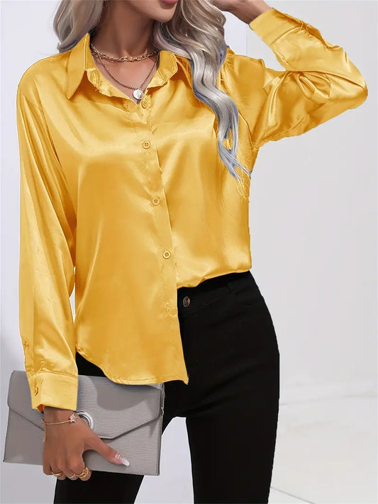 Acacia – Luksus satin bluse