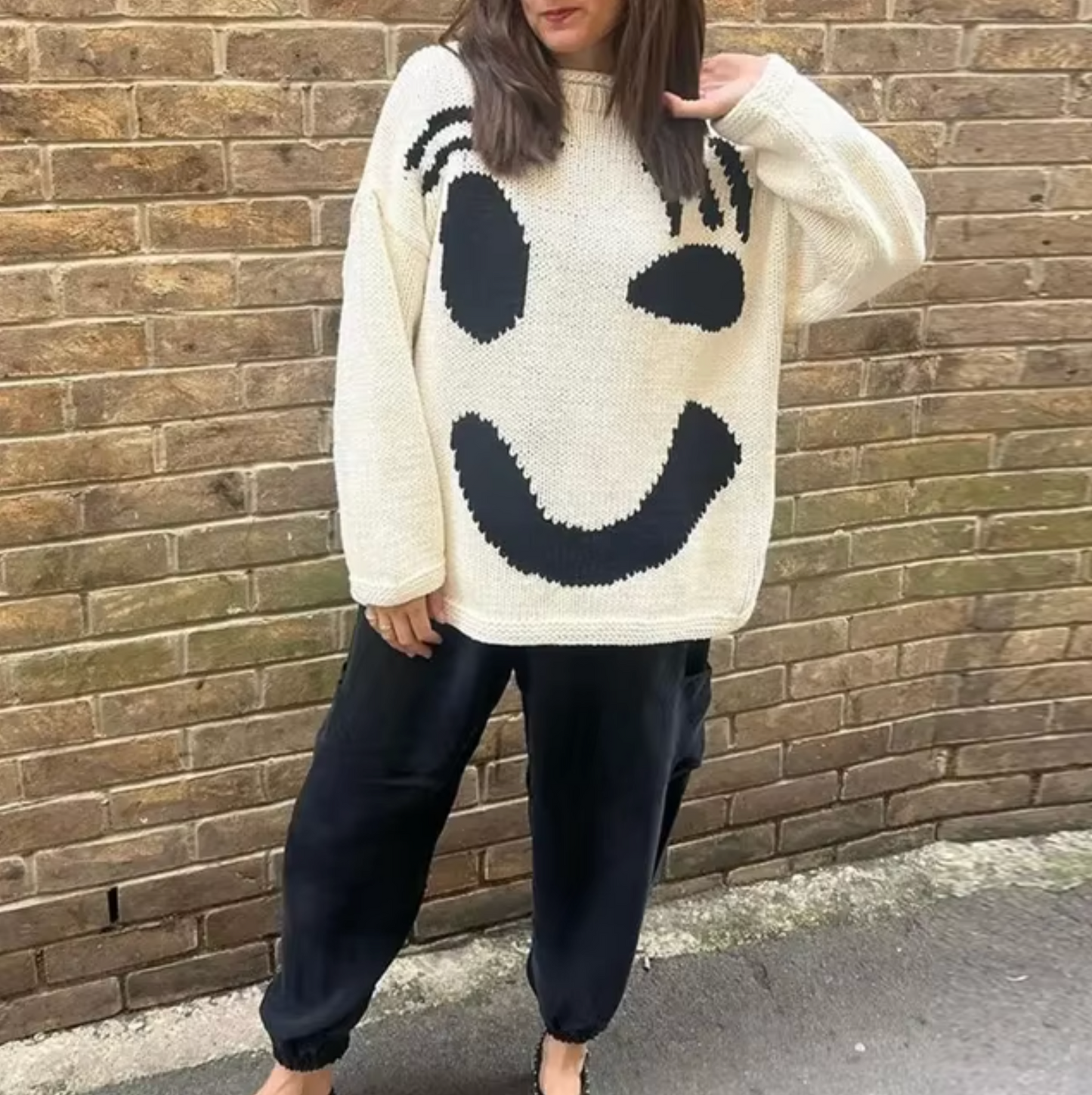 Vivi – Oversized bomuldsstrikket sweater